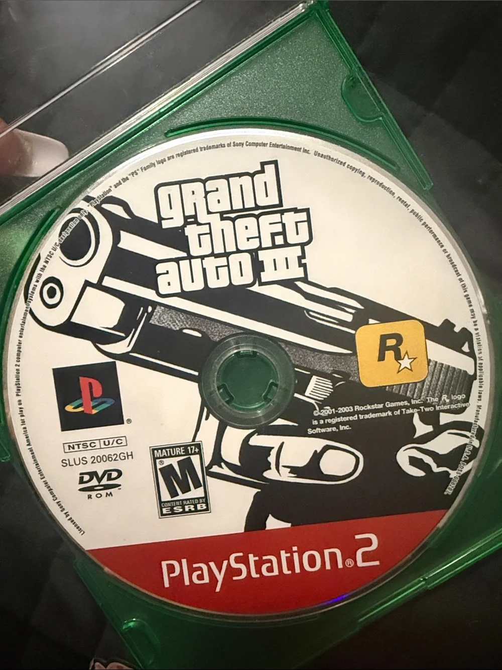 Sony PlayStation 2 Grand Theft Auto III Disc - White, Black & Red